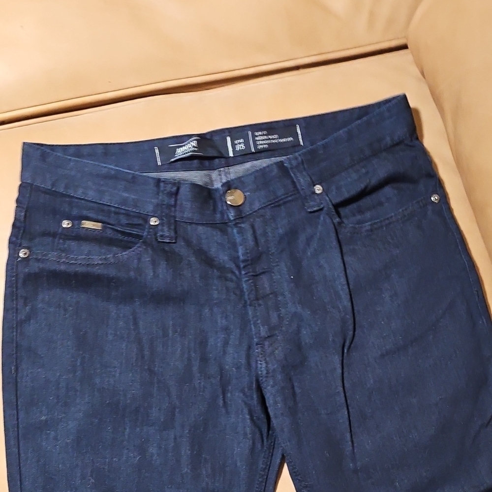 Armani Collezioni Dark Blue Men's Pants